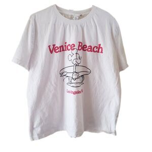 🌸H&M Disney 'Venice Beach Los Angeles, CA' Mickey Surfing Short Sleeve T-Shirt